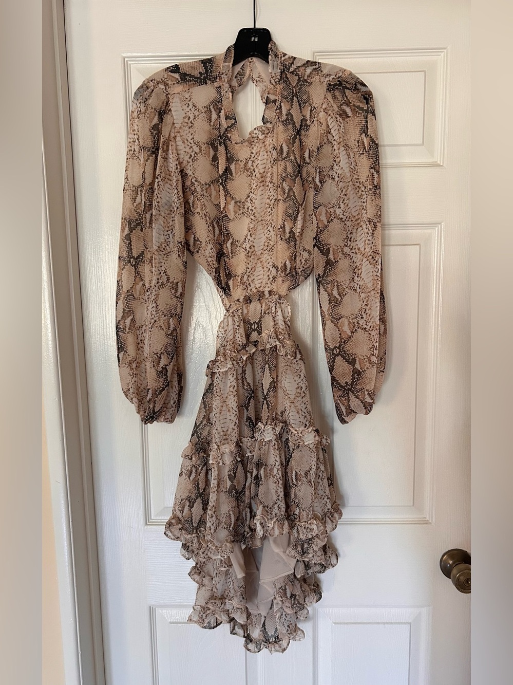 Snake Print Mini Dress